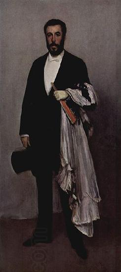 James Abbot McNeill Whistler Arrangement in light pink and black, portrait of Theodore Duret China oil painting art